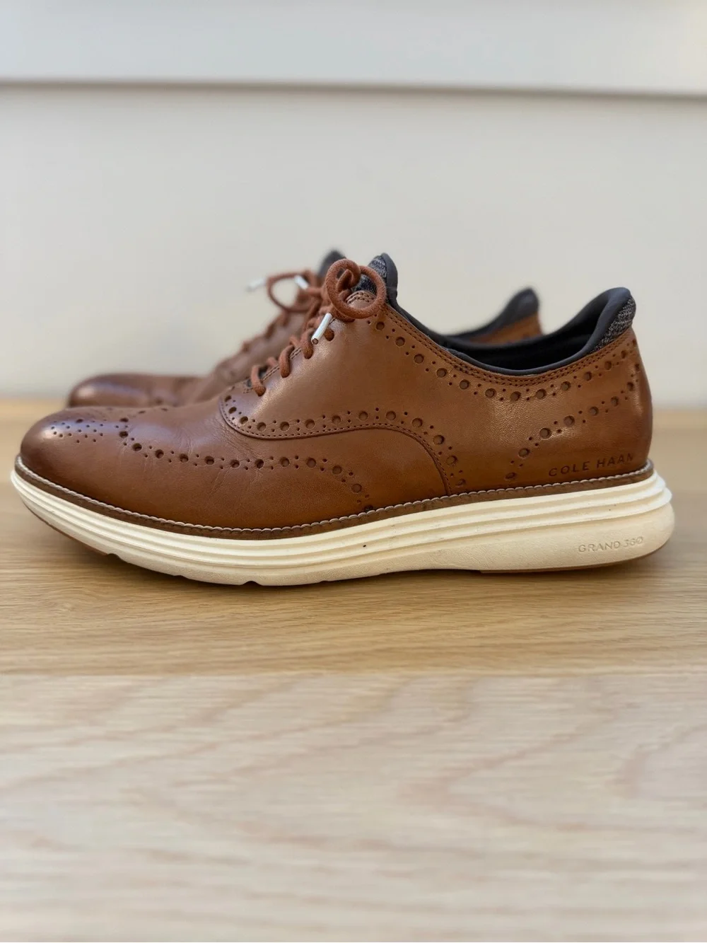 Cole Haan Men’s Original Grand 360 Brown Leather Wing Oxford - Size US 10.5